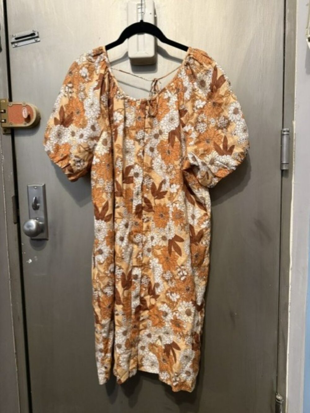 J.Crew Retro V-Back Linen Shirtdress in Zinnia Floral - NWOT